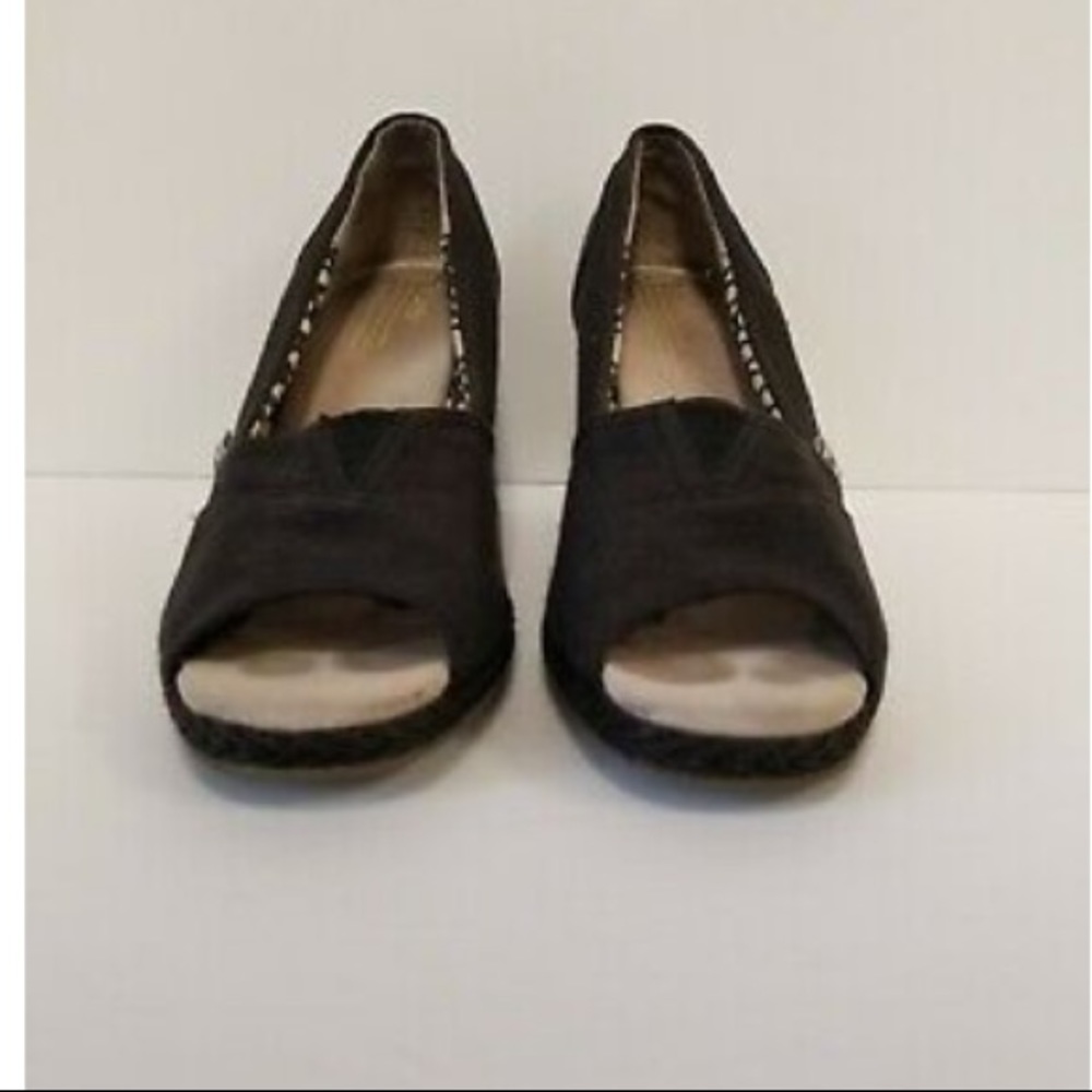 Toms Calypso Wedges - Slip-On Peep /Open Toe Shoes - image 5